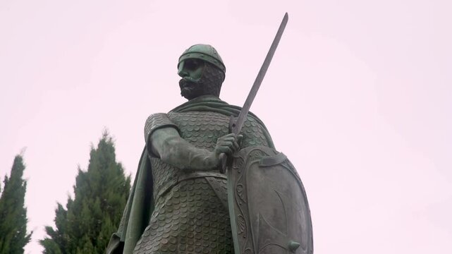 Closeup Shot Of King D. Afonso Henriques Statue
