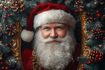 Person Dressed in Santa Claus Outfit.