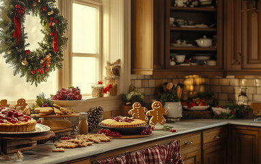 gingerbread men on a kitchen table