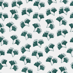 Vector pattern of green leaves