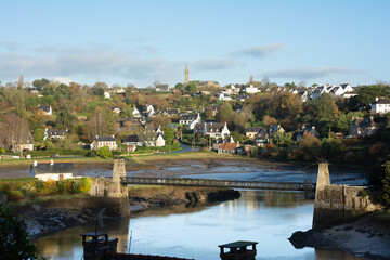 Paysage de campagne autour de Tréguier en Bretagne