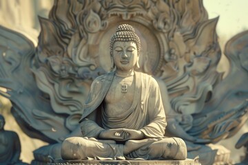 Obraz premium Buddha in meditation Buddha in meditation religious concept