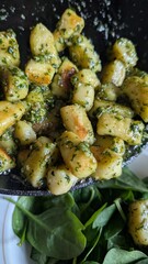 Gnocchi with pesto