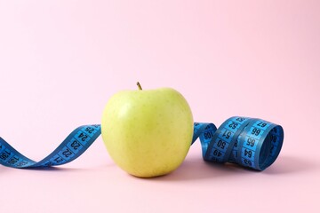 Diet and weight loss, healthy lifestyle, composition with measuring tape