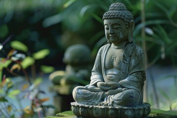 Buddha statu in natural background
