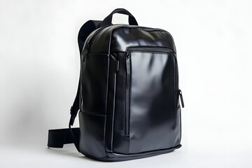 Sleek black backpack designed for everyday use and travel convenience.