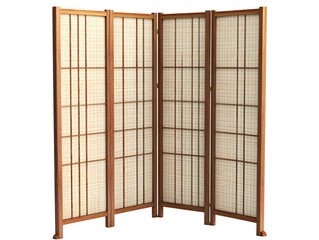 a screen with a wooden frame