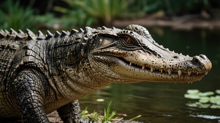 Obraz premium Crocodile in Water