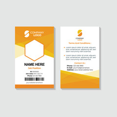 Corporate Id card design template - vector