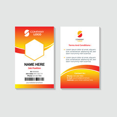 ID card design for employee