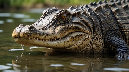Obraz premium Crocodile in Water