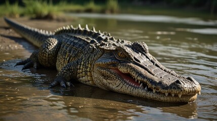Fototapeta premium Crocodile in Water