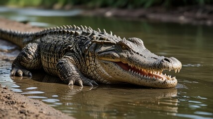 Fototapeta premium Crocodile in Water