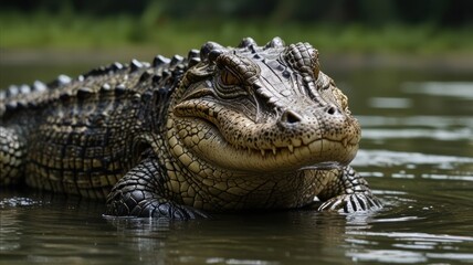 Obraz premium Crocodile in Water