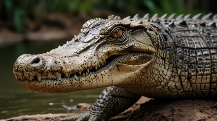 Obraz premium Crocodile in Water