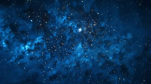 4k starry night sky with clusters of stars spread across a blue nebula illuminated abstract sphere surface fog cosmos, starry, design, round, satellite, vector, detail, outdoor, cosmos, illustration	
