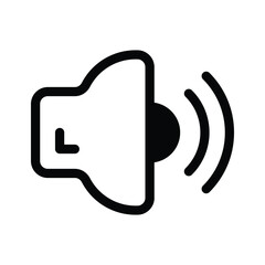 A speaker symbol for sound levels or volume controls