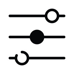 A trendy vector icon design of equalizer in editable style