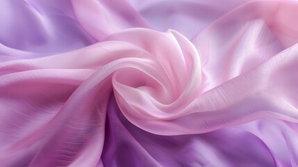 Fototapeta premium Close-up of pink and purple ombre fabric, soft and smooth.