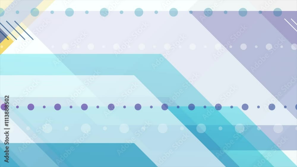 Aufkleber colorful geometric minimal abstract tech background. seamless looping motion design. video animation