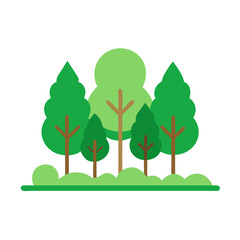 Forest icon, green