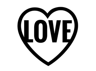 heart love monochrome