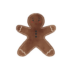 Cute gingerbread illustration