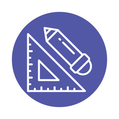  Triangle Scale  Vector Glyph Cricle Icon.Eps file 10