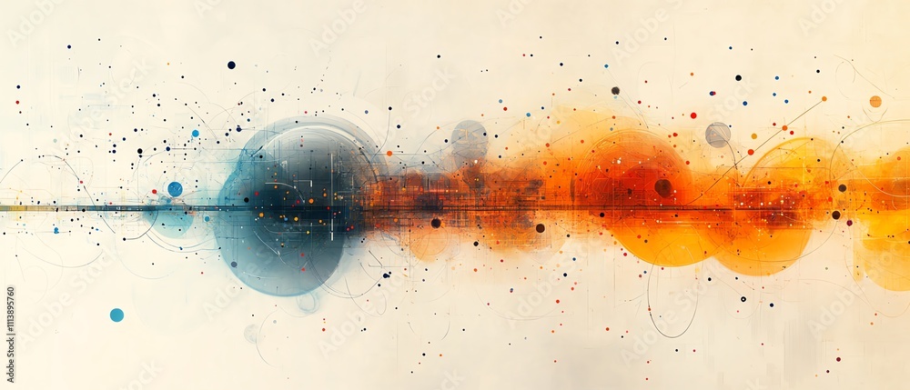 Aufkleber A conceptual digital illustration of cloud computing and API management