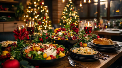 happy christmas dinner