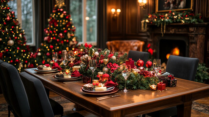 happy christmas dinner