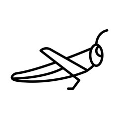 Grasshopper Jump line icon