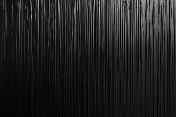 Obraz premium Elegant Black Vinyl Texture: Smooth, Glossy Finish with Vertical Lines for Modern Design Backgrounds, Abstract Art, and Creative Projects
