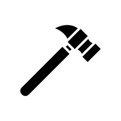 Hammer glyph icon