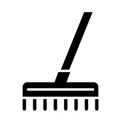 Garden Rake glyph icon
