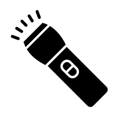 Flashlight glyph icon