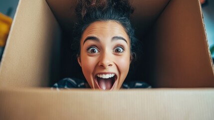 The Happy Girl in Box