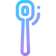Modern kitchen utensil icon in a gradient design showcasing simplicity and functionality