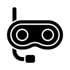 Diving Mask glyph icon