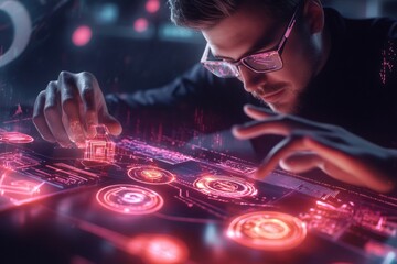 Financial assistant and holographic display.