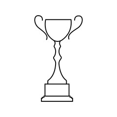 Trophy cup, winner cup, victory cup icon. Reward symbol sign for web and mobile