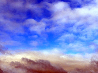 Obraz premium Stormy Sky With Thunder and Dark Clouds