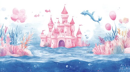Fantasy Underwater Castle