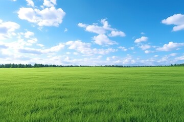 Obraz premium meadow and the beautiful blue sky 