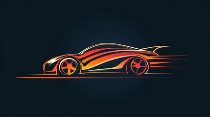 Fototapeta premium Custom car wrap logo template perfect for automotive businesses image