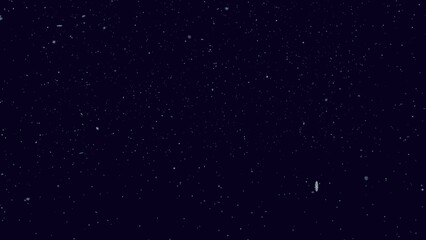 small snowflakes on dark blue sky