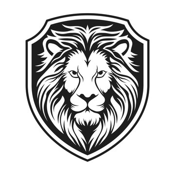 Lion head logo icon, lion face vector Illustration.
