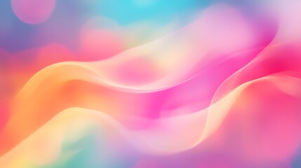 Obraz premium Abstract background with colorful, blurry, wavy lines.