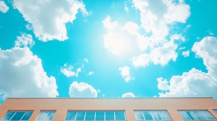 Fototapeta premium Modern Architecture Under Vibrant Sky