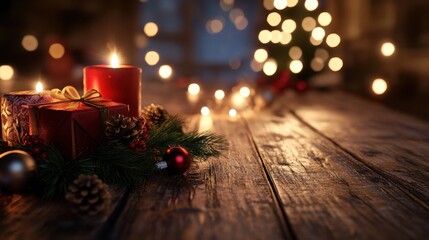 The Cozy Christmas Candle Arrangement